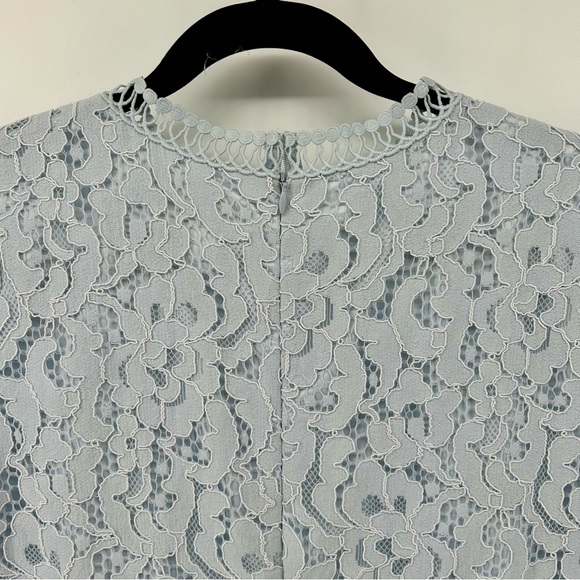 Rachel Parcell Baby Blue Lace Sheath Dress Cottagecore Romantic Spring Easter XL - Picture 10 of 12